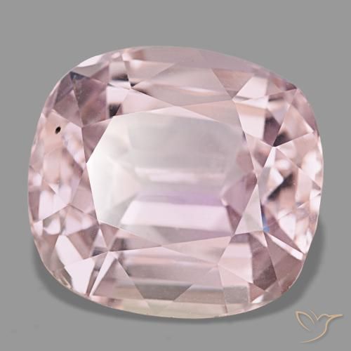 Kunzite rose naturelle coupe coussin, 27,90 ct, VS