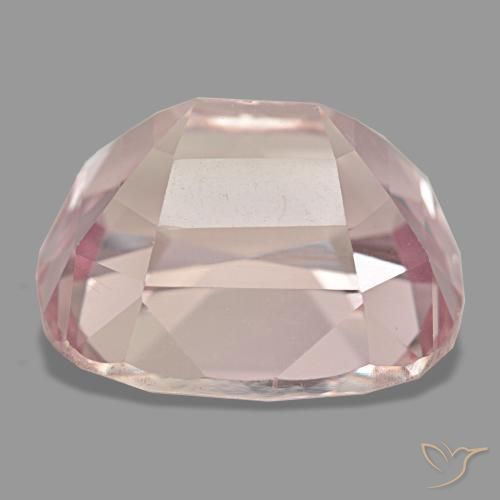 Kunzite rose naturelle coupe coussin, 27,90 ct, VS