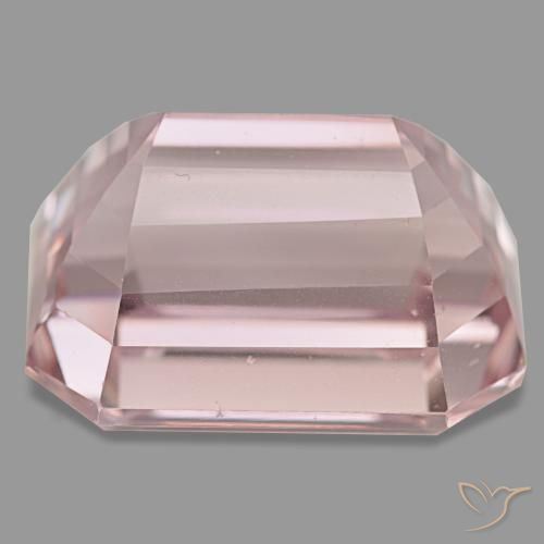 Kunzite rose naturelle taille émeraude, 48,54 ct, VVS-VS