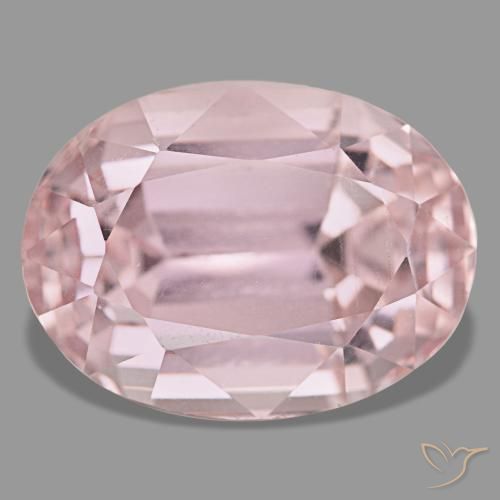 Kunzite rose naturelle coupe ovale, 35,28 ct, VS