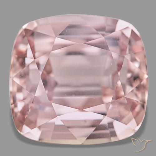 Kunzite rose naturelle coupe coussin, 60,24 ct, VS