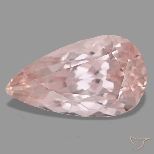 Kunzite rose naturelle en forme de poire, 24,20 ct, VVS-VS