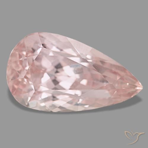 Kunzite rose naturelle en forme de poire, 24,20 ct, VVS-VS