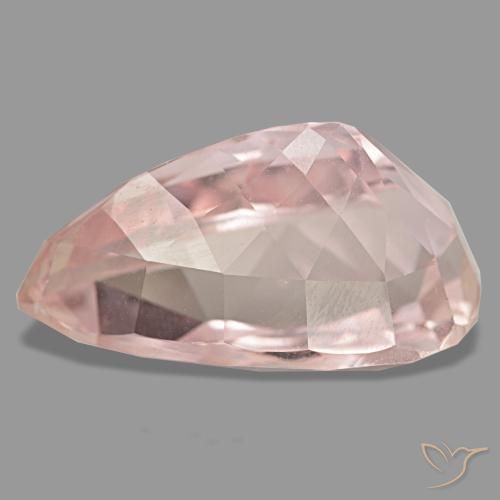 Kunzite rose naturelle en forme de poire, 24,20 ct, VVS-VS