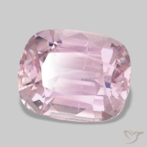 Kunzite rose naturelle coupe coussin, 19,31 ct, VS