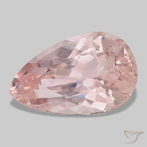Kunzite rose naturelle en forme de poire, 23,91 ct, VS