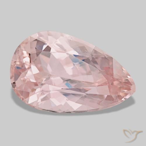 Kunzite rose naturelle en forme de poire, 23,91 ct, VS