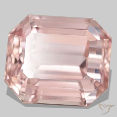 Kunzite rose naturelle taille émeraude, 58,55 ct, VVS-VS