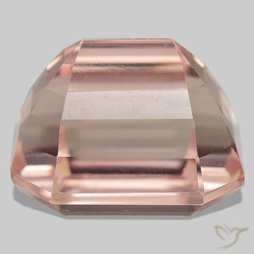 Kunzite rose naturelle taille émeraude, 58,55 ct, VVS-VS