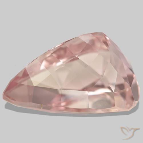 Kunzite rose naturelle en forme de poire, 96,69 ct, VS