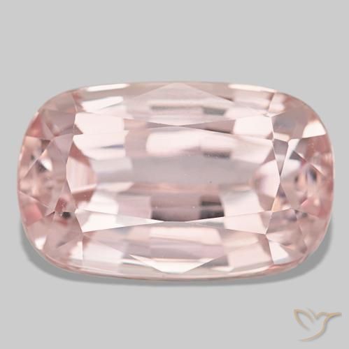 Kunzite rose naturelle coupe coussin, 16,22 ct, VVS-VS