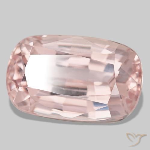 Kunzite rose naturelle coupe coussin, 16,22 ct, VVS-VS