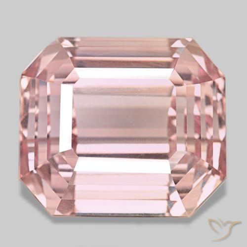Kunzite rose naturelle taille émeraude, 145,50 ct, VVS
