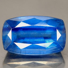Cyanite bleue naturelle coupe coussin, 2,86 ct, SI