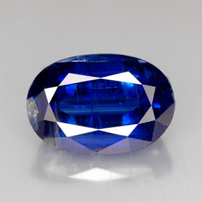 Cyanite bleue naturelle coupe ovale, 9,45 ct, VS-SI