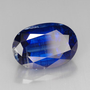 Cyanite bleue naturelle coupe ovale, 9,45 ct, VS-SI