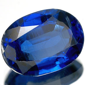Cyanite bleue naturelle coupe ovale, 1,90 ct, VS-SI