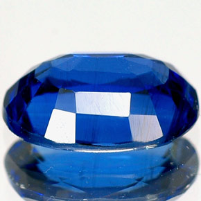 Cyanite bleue naturelle coupe ovale, 1,90 ct, VS-SI