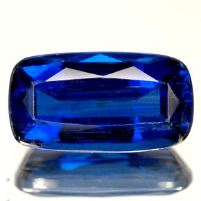 Cyanite bleue naturelle coupe coussin, 2,41 ct, SI