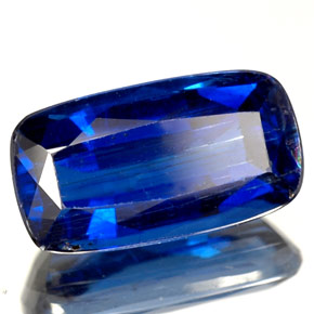 Cyanite bleue naturelle coupe coussin, 2,41 ct, SI