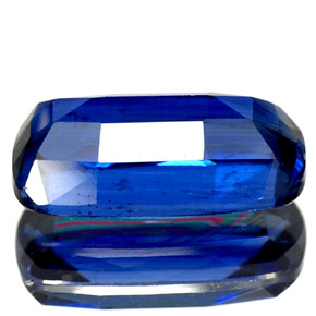 Cyanite bleue naturelle coupe coussin, 2,41 ct, SI