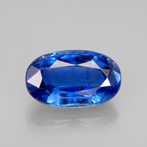Cyanite bleue naturelle coupe ovale, 2,93 ct, VS-SI