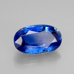 Cyanite bleue naturelle coupe ovale, 2,93 ct, VS-SI