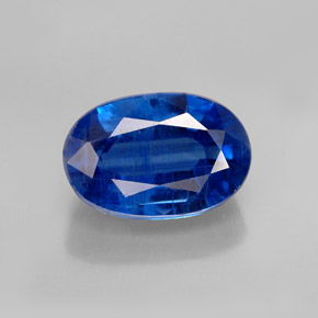 Cyanite bleue naturelle coupe ovale, 1,59 ct, SI