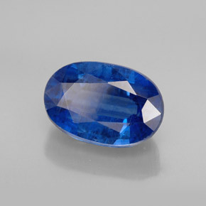 Cyanite bleue naturelle coupe ovale, 1,59 ct, SI