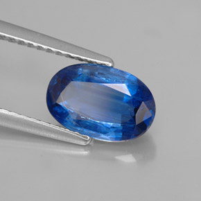 Cyanite bleue naturelle coupe ovale, 1,96 ct, SI