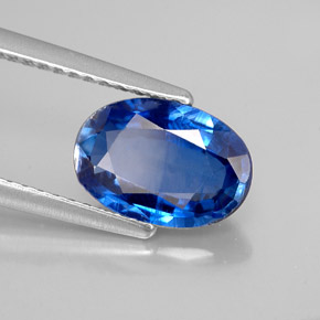 Cyanite bleue naturelle coupe ovale, 1,98 ct, VS-SI
