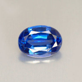 Cyanite bleue naturelle coupe ovale, 1,41 ct, VVS-VS