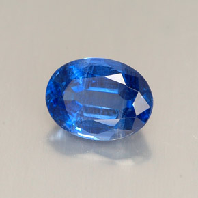 Cyanite bleue naturelle coupe ovale, 1,64 ct, VS