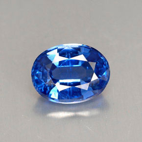 Cyanite bleue naturelle coupe ovale, 1,72 ct, VS
