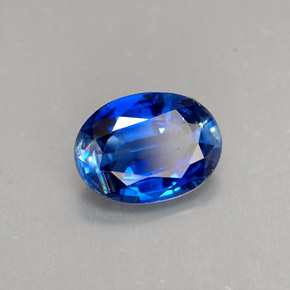 Cyanite bleue naturelle coupe ovale, 1,32 ct, VS