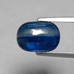 Cyanite bleue naturelle transparent, 2,91 ct, transparent / translucide