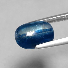 Cyanite bleue naturelle transparent, 2,91 ct, transparent / translucide