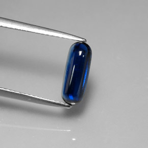 Disthène Bleu foncé naturelle Transparent, 1.74 ct, Transparent / Translucide