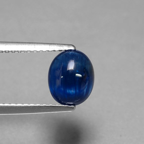 Disthène Bleu foncé naturelle Transparent, 1.74 ct, Transparent / Translucide