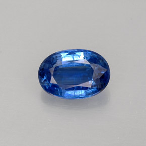 Cyanite bleue naturelle coupe ovale, 1,12 ct, VS