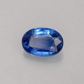 Cyanite bleue naturelle coupe ovale, 1,12 ct, VS