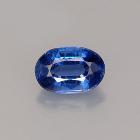 Cyanite bleue naturelle coupe ovale, 1,02 ct, VS-SI