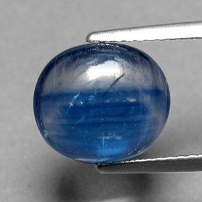Cyanite bleue naturelle transparent, 4,83 ct, transparent / translucide