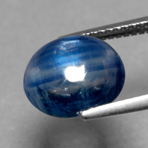 Cyanite bleue naturelle transparent, 4,83 ct, transparent / translucide