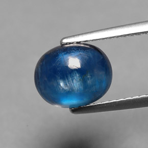 Disthène Bleu naturelle Coupe ovale, 3.06 ct, Translucide