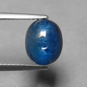 Disthène Bleu naturelle Coupe ovale, 3.06 ct, Translucide