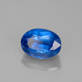 Cyanite bleue naturelle coupe ovale, 1,44 ct, VS-SI