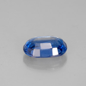 Cyanite bleue naturelle coupe ovale, 1,04 ct, VS-SI