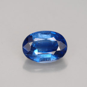 Cyanite bleu naturelle coupe ovale, 1,08 ct, VS-SI