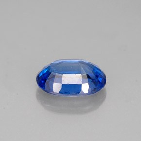 Cyanite bleue naturelle coupe ovale, 1,04 ct, VS-SI